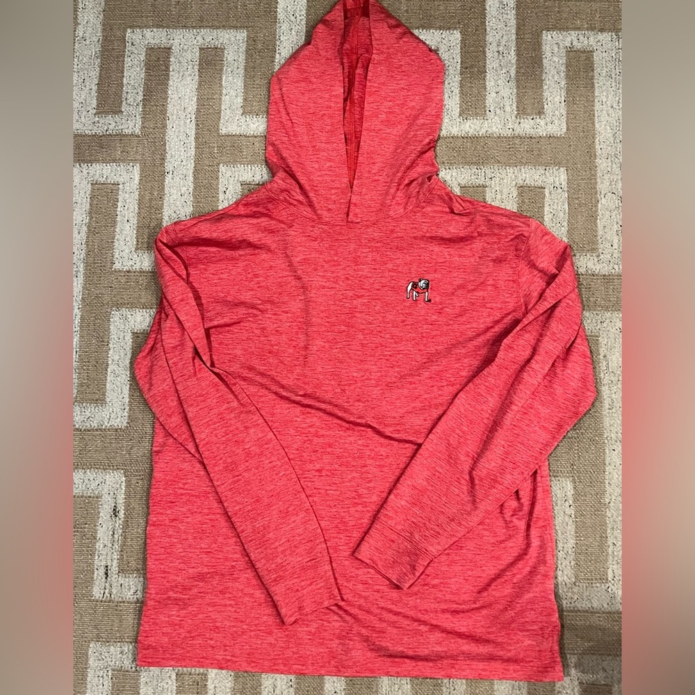 Onward Reserve Performance Red Hooded UGA performance top.